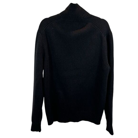 Men’s Joseph Abboud Black Wool Blend Button Down Cardigan Size Large - Picture 5 of 8